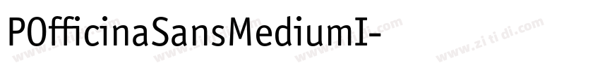 POfficinaSansMediumI字体转换