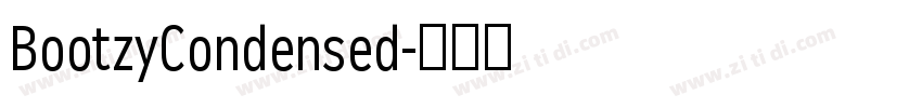 BootzyCondensed字体转换 BootzyCondensed字体转换