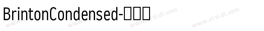 BrintonCondensed字体转换