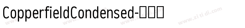 CopperfieldCondensed字体转换 CopperfieldCondensed字体转换