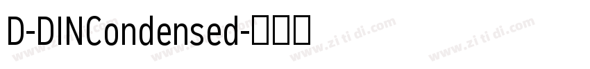 D-DINCondensed字体转换