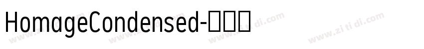 HomageCondensed字体转换