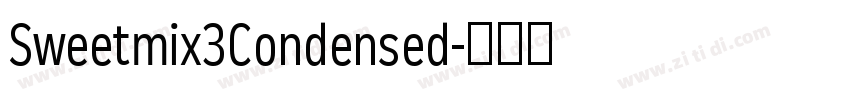 Sweetmix3Condensed字体转换