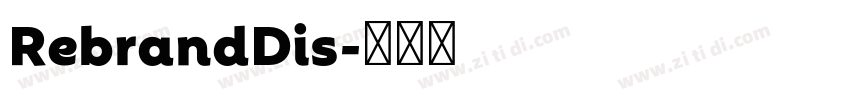 RebrandDis字体转换