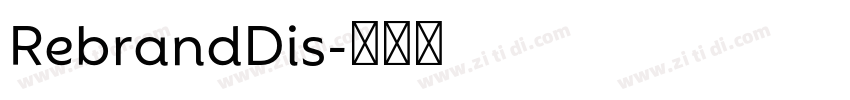 RebrandDis字体转换