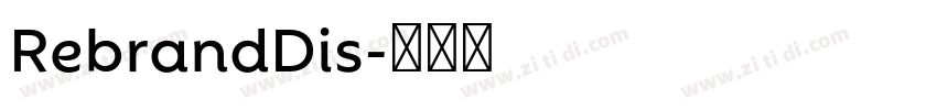 RebrandDis字体转换