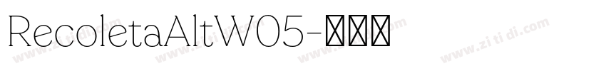 RecoletaAltW05字体转换