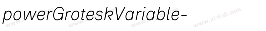 powerGroteskVariable字体转换