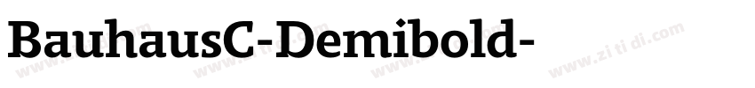 BauhausC-Demibold字体转换 BauhausC-Demibold字体转换