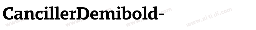 CancillerDemibold字体转换 CancillerDemibold字体转换