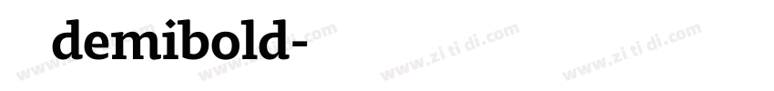 天舒宋demibold字体转换