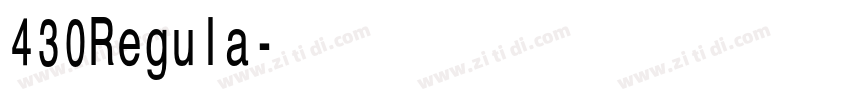 430Regula字体转换