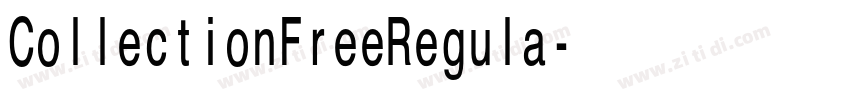 CollectionFreeRegula字体转换
