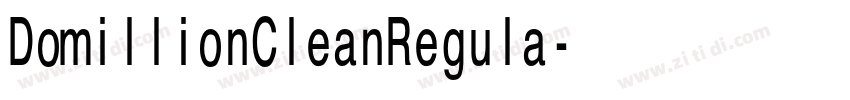 DomillionCleanRegula字体转换
