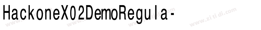 HackoneX02DemoRegula字体转换 HackoneX02DemoRegula字体转换