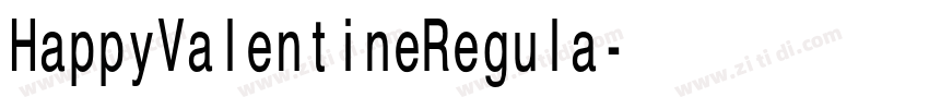 HappyValentineRegula字体转换