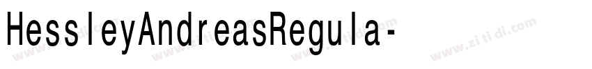 HessleyAndreasRegula字体转换