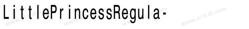 LittlePrincessRegula字体转换