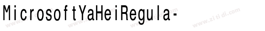 MicrosoftYaHeiRegula字体转换