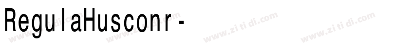 RegulaHusconr字体转换 RegulaHusconr字体转换