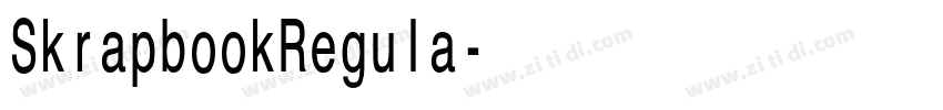 SkrapbookRegula字体转换