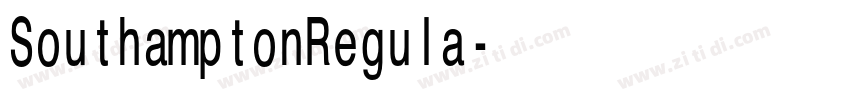 SouthamptonRegula字体转换