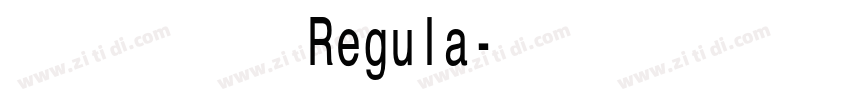黄引齐招牌Regula字体转换