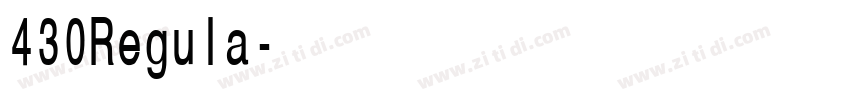 430Regula字体转换
