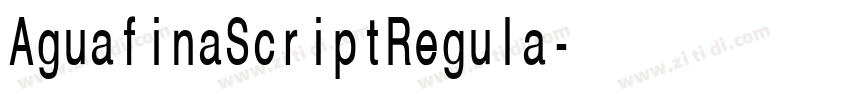 AguafinaScriptRegula字体转换