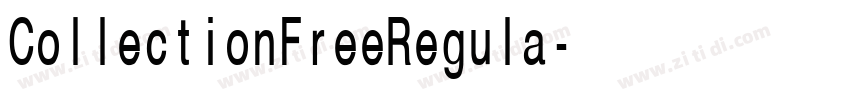 CollectionFreeRegula字体转换