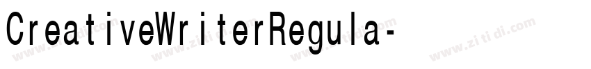 CreativeWriterRegula字体转换 CreativeWriterRegula字体转换