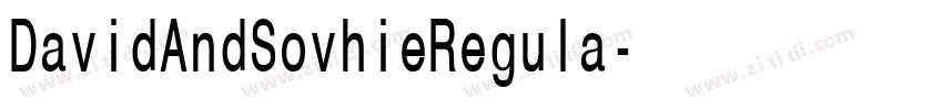 DavidAndSovhieRegula字体转换