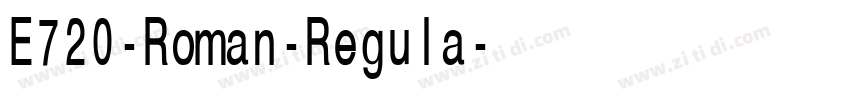 E720-Roman-Regula字体转换