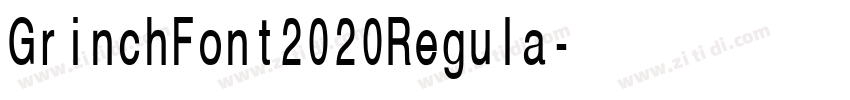 GrinchFont2020Regula字体转换