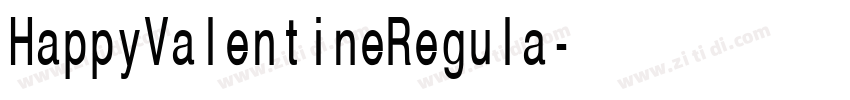 HappyValentineRegula字体转换