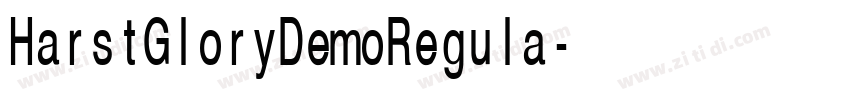 HarstGloryDemoRegula字体转换