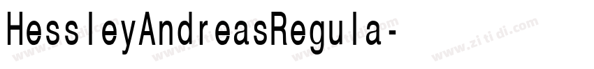 HessleyAndreasRegula字体转换