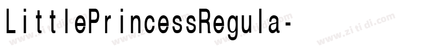 LittlePrincessRegula字体转换