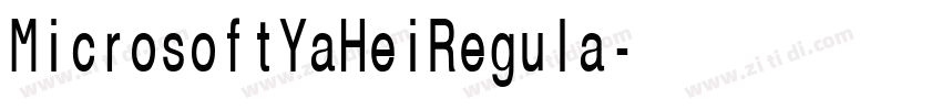 MicrosoftYaHeiRegula字体转换