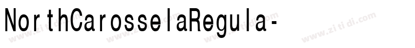 NorthCarosselaRegula字体转换