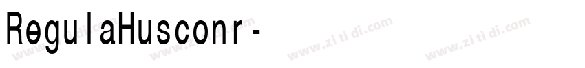 RegulaHusconr字体转换 RegulaHusconr字体转换