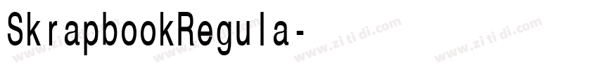 SkrapbookRegula字体转换
