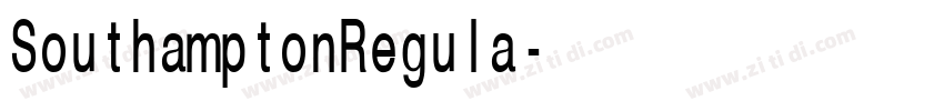 SouthamptonRegula字体转换