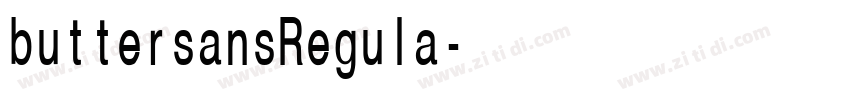 buttersansRegula字体转换