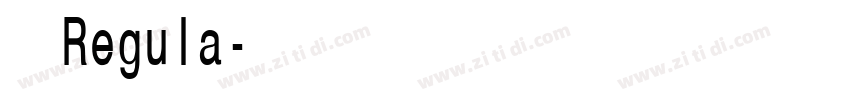 思源Regula字体转换
