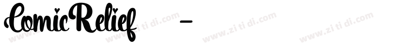 ComicRelief字体下载字体转换
