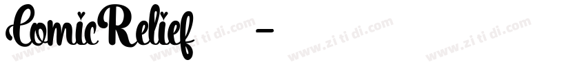 ComicRelief字体下载字体转换