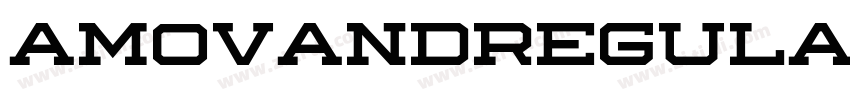 AMOVANDRegular字体转换 AMOVANDRegular字体转换