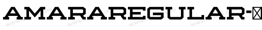 AmaraRegular字体转换