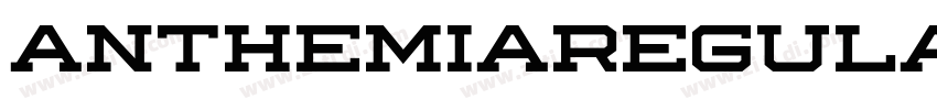 AnthemiaRegular字体转换